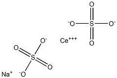 sodium cerium sulfate Struktur