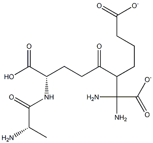 alanyl-gamma-glutamyl-meso-diaminopimelate Struktur