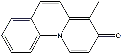 4-methyl-benzo(c)quinolizin-3-one Struktur