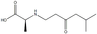 N-(5-methyl-3-oxohexyl)alanine Struktur