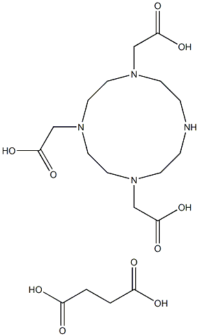 1,4,7,10-tetraazacyclododecane-1-succinic acid-4,7,10-triacetic acid Struktur