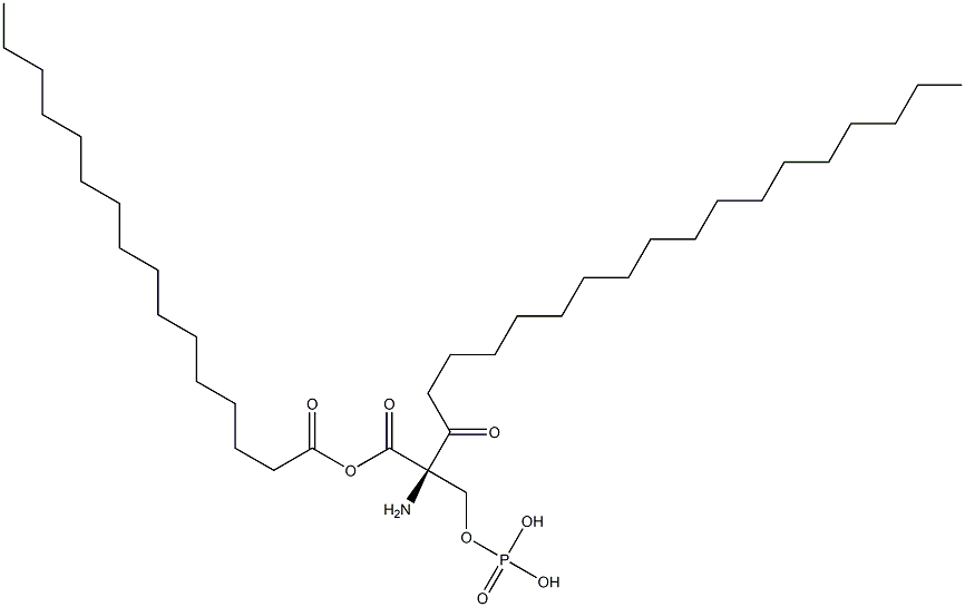 1-palmitoyl-2-stearoyl-3-phosphoserine Struktur