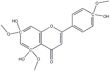 4',5,7-TRIMETHOXYAPIGENIN Struktur