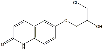 6-(3-CHLORO-2-HYDROXYPROPOXY)-1,2-DIHYDROQUINOLINE-2-ONE Struktur