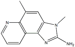 2-AMINO-3,5-DIMETHYLIMIDAZO(4,5-F)QUINOLINE Struktur