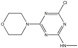 2-CHLORO-4-METHYLAMINO-6-MORPHOLINO-S-TRIAZINE Struktur