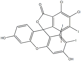 TETRAIODODICHLOROFLUORESCEIN Struktur