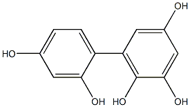 2,3',4,5',6'-BIPHENYLPENTAOL Struktur