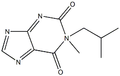 1-ISOBUTYL-1-METHYLXANTHINE Struktur