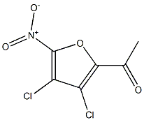 3,4-DICHLORO-5-NITRO-2-ACETYLFURAN Struktur