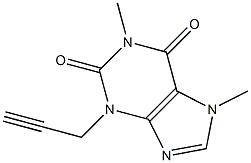 1,7-DIMETHYL-3-PROPARGYLXANTHINE Struktur