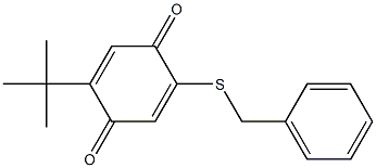 2-BENZYLTHIO-5-TERT-BUTYL-PARA-BENZOQUINONE Struktur