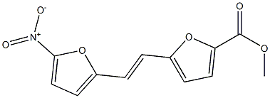 5-[(E)-2-(5-Nitro-furan-2-yl)-vinyl]-furan-2-carboxylic	acid	methyl	ester Struktur