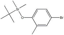 4-(t-BUTYLDIMETHYLSILOXY)-3-METHYL BROMOBENZENE Struktur