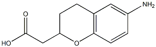 6-AMINOCHROMAN-2-ACETIC ACID ( DL ) Struktur