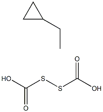 ETHYL CYCLOPROPANE DITHIO CARBOXYLATE Struktur