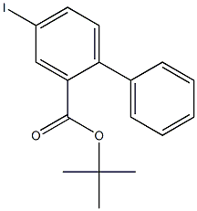 T-BUTYL-4 -IODO BIPHENYLCARBOXYLATE Struktur