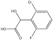 2-CHLORO-6-FLUOROMANDELIC ACID Struktur