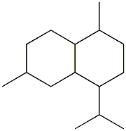 1,6-dimethyl-4-propan-2-yl-decalin Struktur