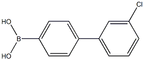 3'-chlorobiphenyl-4-ylboronic
 acid Struktur