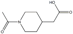 2-(1-Acetylpiperidin-4-yl)acetic acid Struktur