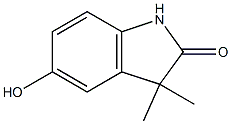 3,3-Dimethyl-5-hydroxy-2-indolinone Struktur