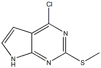 -chloro-2-(methylthio)-7H-pyrrolo[2,3-d]pyrimidine Struktur