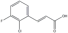 2-CHLORO-3-FLUOROCINNAMIC ACID Struktur