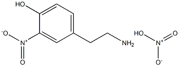 4-HYDROXY-3-NITROPHENYLETHYLAMINE Nitrate Struktur