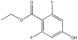 2,6-DIFLUORO-4-HYDROXYBENZOIC ACID ETHYL ESTER Struktur