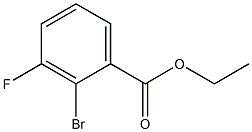 2-BROMO-3-FLUOROBENZOIC ACID ETHYL ESTER Struktur