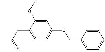 1-(4-BENZYLOXY-2-METHOXYPHENYL)ACETONE Struktur