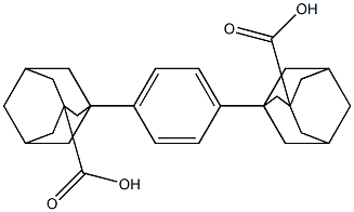 1,4-BIS(3-CARBOXY-1-ADAMANTYL)BENZENE Struktur