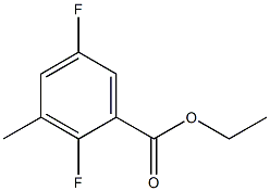 2,5-DIFLUORO-3-METHYLBENZOIC ACID ETHYL ESTER Struktur