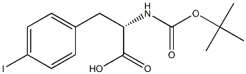 NALPHA-tert-Butoxycarbonyl-3-(4-iodophenyl)-L-alanine Struktur