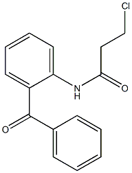 N-(2-BENZOYLPHENYL)-3-CHLOROPROPANAMIDE Struktur