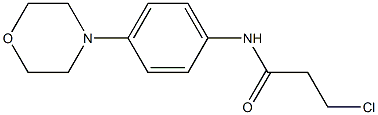 3-CHLORO-N-(4-MORPHOLIN-4-YLPHENYL)PROPANAMIDE Struktur