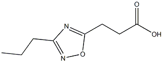 3-(3-PROPYL-1,2,4-OXADIAZOL-5-YL)PROPANOIC ACID Struktur