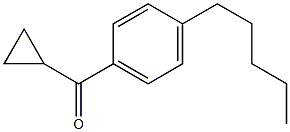 CYCLOPROPYL(4-PENTYLPHENYL)METHANONE Struktur