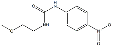 N-(2-METHOXYETHYL)-N''-(4-NITROPHENYL)UREA Struktur