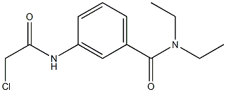 3-[(CHLOROACETYL)AMINO]-N,N-DIETHYLBENZAMIDE Struktur