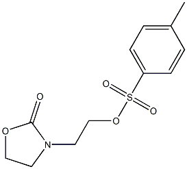 2-(2-OXO-1,3-OXAZOLIDIN-3-YL)ETHYL 4-METHYLBENZENESULFONATE Struktur