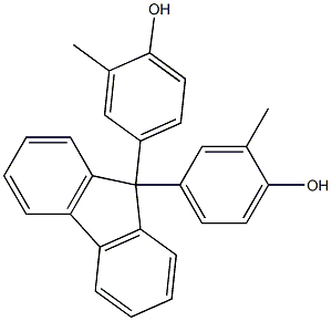 9,9-BIS(3-METHYL-4-HYDROXYPHENYL)FLUORENE Struktur