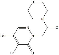 4,5-DIBROMO-2-(2-MORPHOLIN-4-YL-2-OXOETHYL)PYRIDAZIN-3(2H)-ONE Struktur