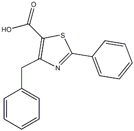 4-BENZYL-2-PHENYL-1,3-THIAZOLE-5-CARBOXYLIC ACID Struktur