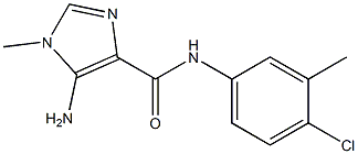 5-AMINO-N-(4-CHLORO-3-METHYLPHENYL)-1-METHYL-1H-IMIDAZOLE-4-CARBOXAMIDE Struktur