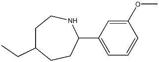 5-ETHYL-2-(3-METHOXYPHENYL)AZEPANE Struktur