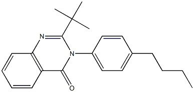 2-(tert-butyl)-3-(4-butylphenyl)-4(3H)-quinazolinone Struktur