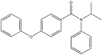 N-isopropyl-4-phenoxy-N-phenylbenzenecarboxamide Struktur