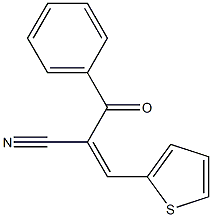 2-benzoyl-3-(2-thienyl)acrylonitrile Struktur